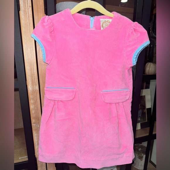 TBBC Betts Bows dress toddler girl velveteen corduroy short sleeve Hamptons hot - Picture 2 of 9